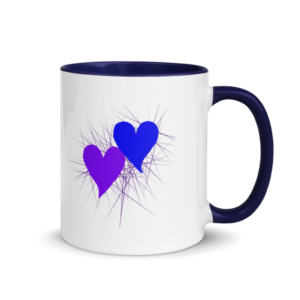 Heart Burst Color-Inside Mug