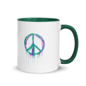 Peace Sign Color-Inside Mug