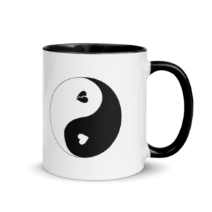Yin-Yang Heart Color-Inside Mug