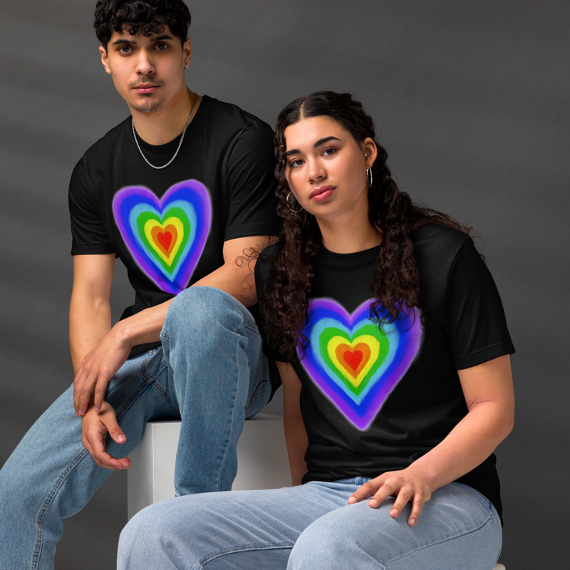 Rainbow Hearts Eco Tee